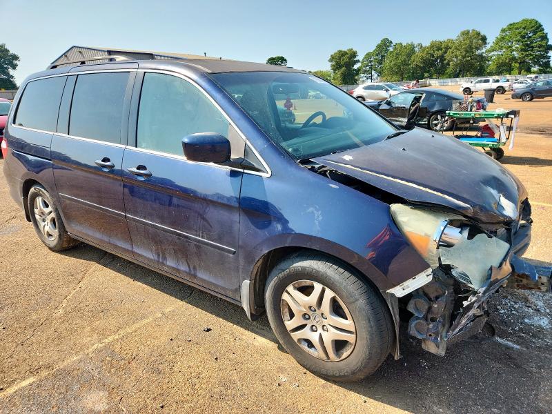 5FNRL38417B031602 - 2007 HONDA ODYSSEY EX BLUE photo 4
