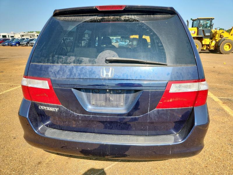 5FNRL38417B031602 - 2007 HONDA ODYSSEY EX BLUE photo 6