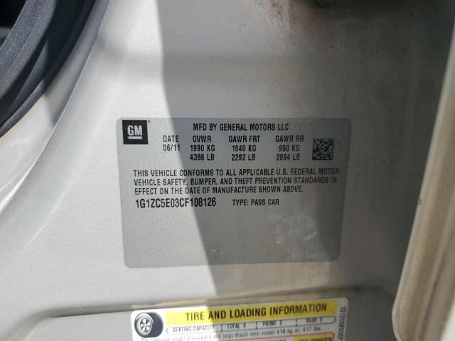 1G1ZC5E03CF108126 - 2012 CHEVROLET MALIBU 1LT 棕色 照片 13