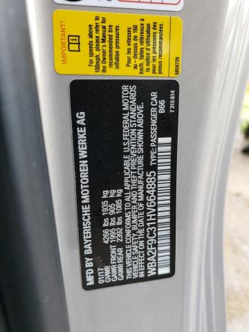 WBA2F9C31HV664885 - 2017 BMW 230I Silber Foto 12