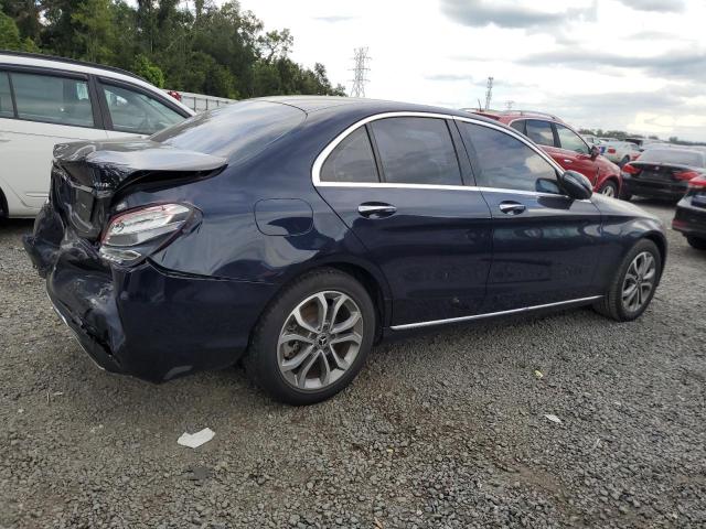 55SWF4KB2HU226549 - 2017 MERCEDES-BENZ C 300 4MATIC BLUE photo 3