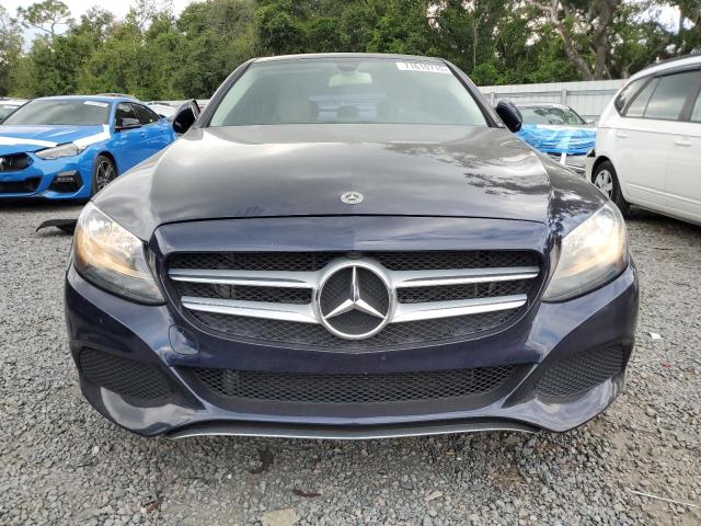 55SWF4KB2HU226549 - 2017 MERCEDES-BENZ C 300 4MATIC BLUE photo 5