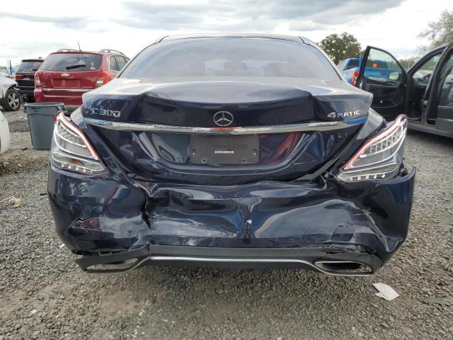 55SWF4KB2HU226549 - 2017 MERCEDES-BENZ C 300 4MATIC BLUE photo 6