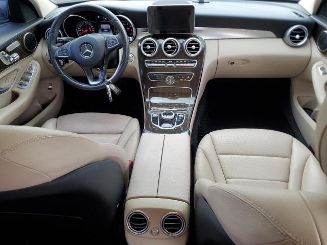 55SWF4KB2HU226549 - 2017 MERCEDES-BENZ C 300 4MATIC BLUE photo 8