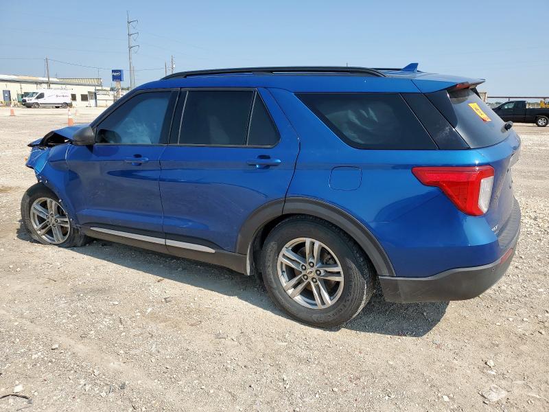 1FMSK7DH6LGB92995 - 2020 FORD EXPLORER XLT BLUE photo 2