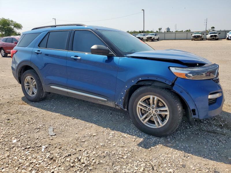 1FMSK7DH6LGB92995 - 2020 FORD EXPLORER XLT BLUE photo 4