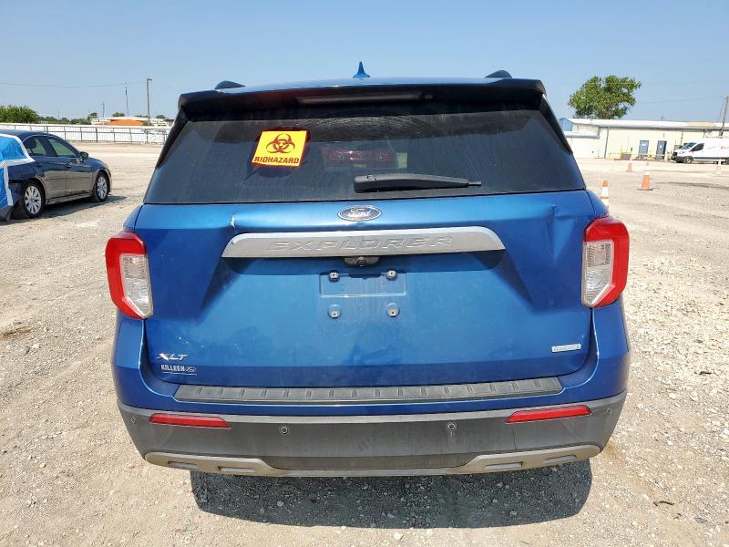 1FMSK7DH6LGB92995 - 2020 FORD EXPLORER XLT BLUE photo 6