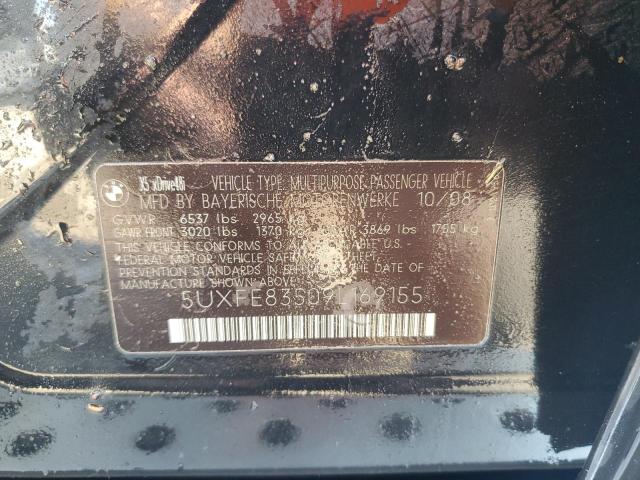 5UXFE83509L169155 - 2009 BMW X5 XDRIVE48I BLACK photo 13