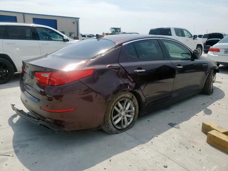 5XXGN4A75EG344464 - 2014 KIA OPTIMA EX Бордовый фото 3
