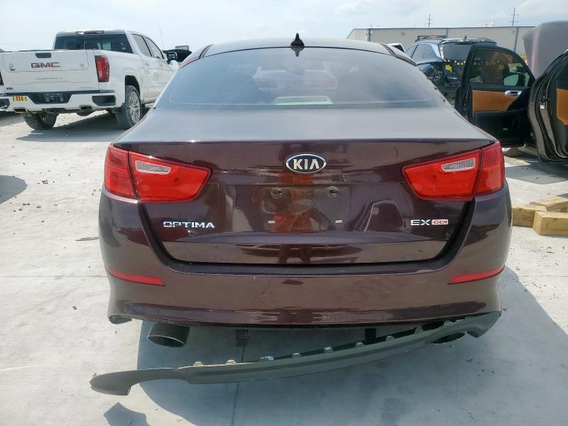 5XXGN4A75EG344464 - 2014 KIA OPTIMA EX Бордовый фото 6