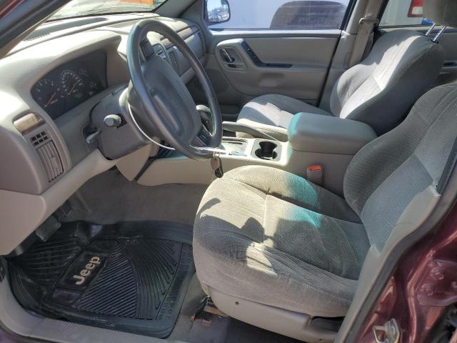 1J4GW48N6YC337619 - 2000 JEEP GRAND CHER LAREDO BURGUNDY photo 7