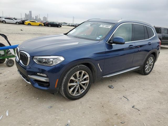 5UXTR9C58JLD89082 - 2018 BMW X3 XDRIVE30I BLUE photo 1