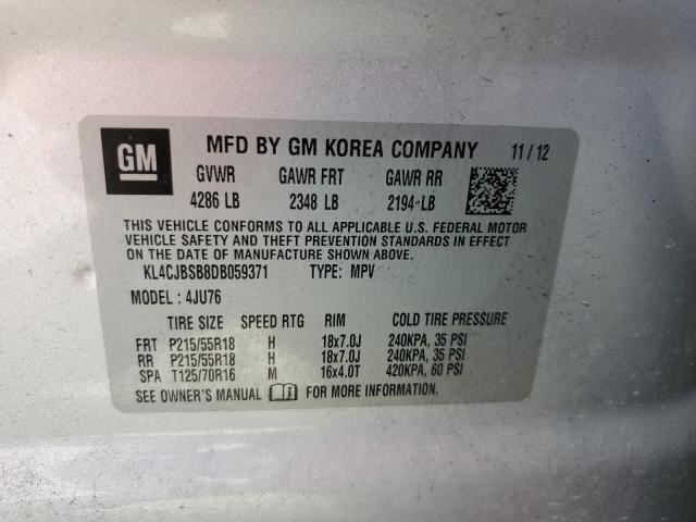 KL4CJBSB8DB059371 - 2013 BUICK ENCORE CONVENIENCE 银色 照片 14