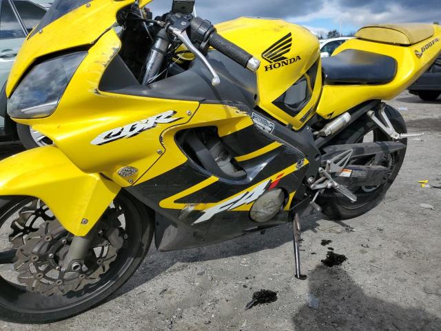 JH2PC35062M305831 - 2002 HONDA CBR600 F4 YELLOW photo 9