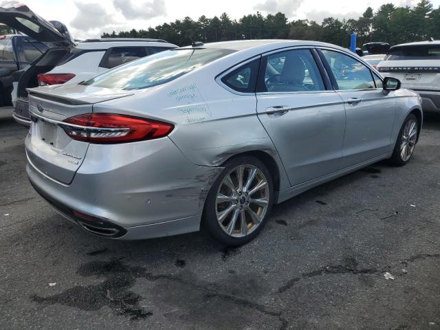 3FA6P0K9XHR132492 - 2017 FORD FUSION TITANIUM SILVER photo 3