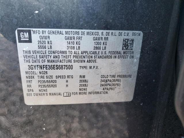 3GYFNFE36ES687500 - 2014 CADILLAC SRX PERFORMANCE COLLECTION Graphite photo 12