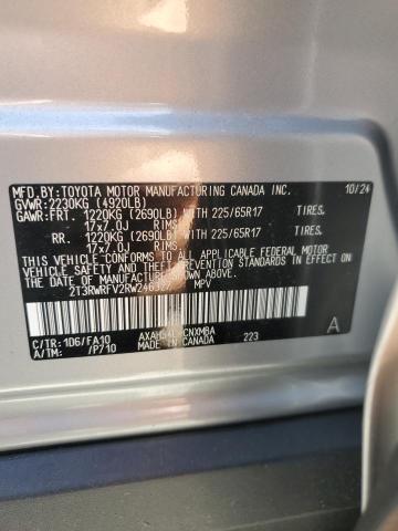 2T3RWRFV2RW246327 - 2024 TOYOTA RAV4 XLE 银色 照片 13