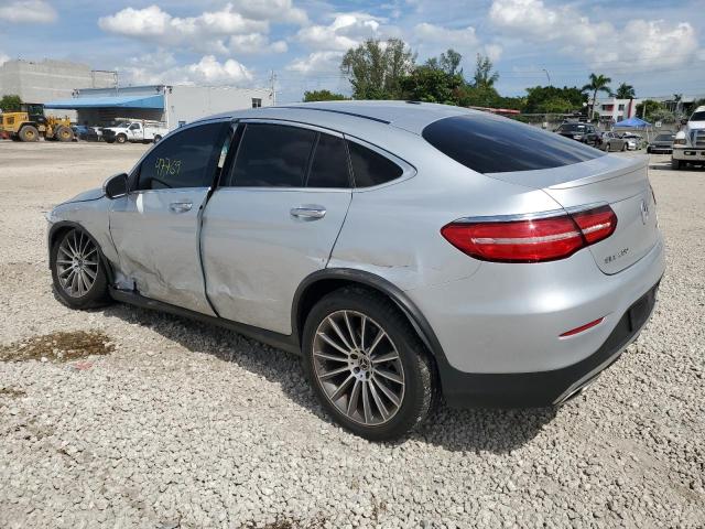 WDC0J4KB6JF315803 - 2018 MERCEDES-BENZ GLC COUPE 300 4MATIC GRAY photo 2