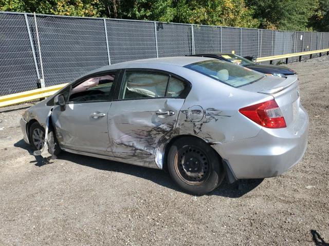 19XFB2F55CE353851 - 2012 HONDA CIVIC LX SILVER photo 2