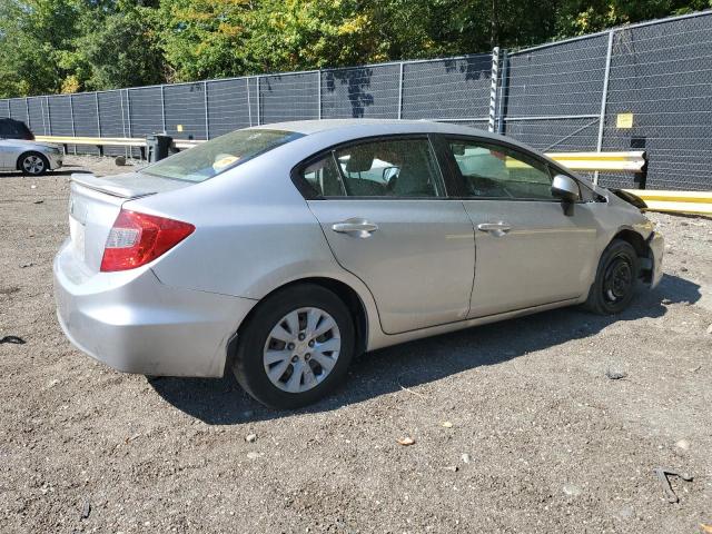 19XFB2F55CE353851 - 2012 HONDA CIVIC LX SILVER photo 3
