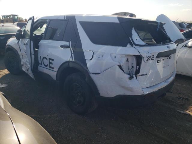 1FM5K8ABXMGB54190 - 2021 FORD EXPLORER POLICE INTERCEPTOR WHITE photo 2