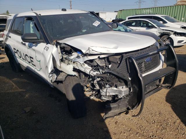 1FM5K8ABXMGB54190 - 2021 FORD EXPLORER POLICE INTERCEPTOR WHITE photo 4