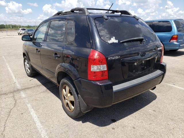 KM8JM12B03U374795 - 2007 HYUNDAI TUCSON BLACK photo 3