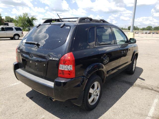 KM8JM12B03U374795 - 2007 HYUNDAI TUCSON BLACK photo 4