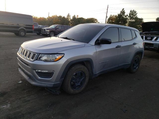 3C4NJCAB6KT727184 - 2019 JEEP COMPASS SPORT SILVER photo 1