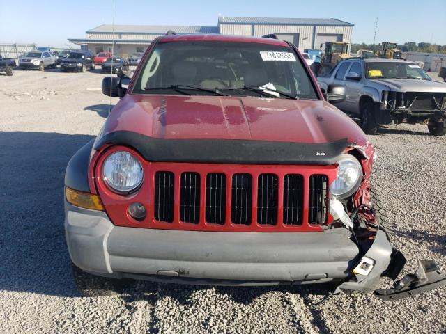 1J4GL48K76W149427 - 2006 JEEP LIBERTY SPORT RED photo 5