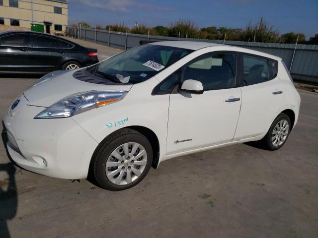 1N4AZ0CP5EC333163 - 2014 NISSAN LEAF S WHITE photo 1