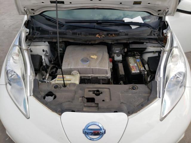 1N4AZ0CP5EC333163 - 2014 NISSAN LEAF S WHITE photo 11