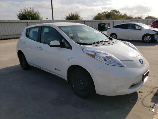 1N4AZ0CP5EC333163 - 2014 NISSAN LEAF S WHITE photo 4