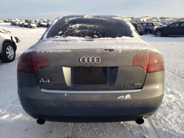 WAUDF68E96A000694 - 2006 AUDI A4 2.0T QUATTRO GRAY photo 6