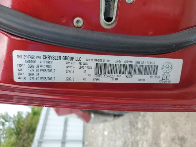 1C6RR7GT0ES460557 - 2014 RAM 1500 SLT RED photo 12