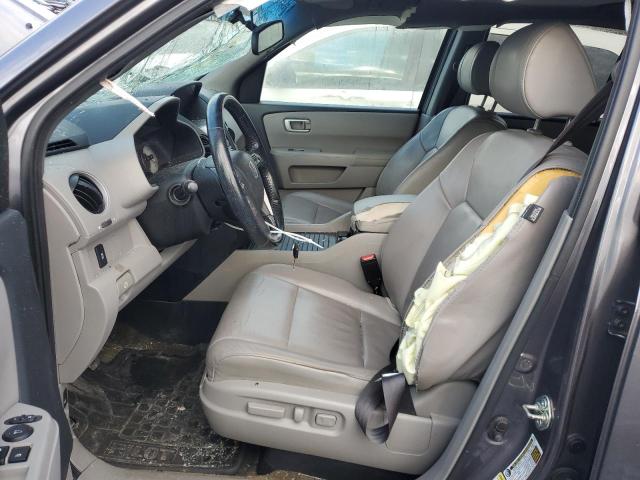 5FNYF3H54EB003382 - 2014 HONDA PILOT EXL GRAY photo 7