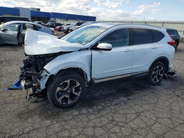 2HKRW2H98KH639267 - 2019 HONDA CR-V TOURING WHITE photo 1