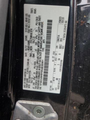 1FMCU9H91DUB36981 - 2013 FORD ESCAPE SEL BLACK photo 13