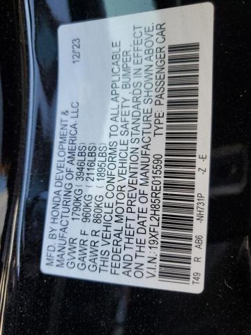 19XFL2H85RE015590 - 2024 HONDA CIVIC SPORT 黑色 照片 12