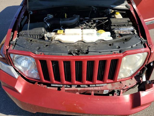 1J8GN28K78W283824 - 2008 JEEP LIBERTY SPORT RED photo 12