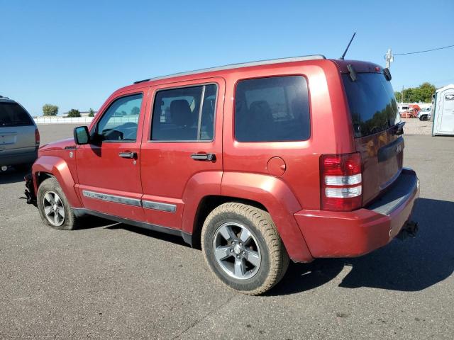 1J8GN28K78W283824 - 2008 JEEP LIBERTY SPORT RED photo 2