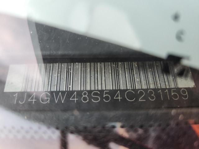 1J4GW48S54C231159 - 2004 JEEP GRAND CHER LAREDO BLUE photo 14