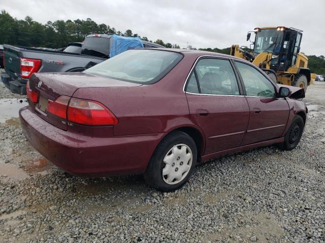 1HGCG5649YA033053 - 2000 HONDA ACCORD LX BURGUNDY photo 3