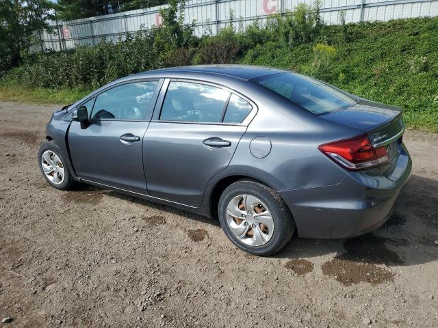 19XFB2F58DE041640 - 2013 HONDA CIVIC LX GRAY photo 2