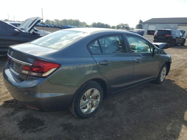 19XFB2F58DE041640 - 2013 HONDA CIVIC LX GRAY photo 3