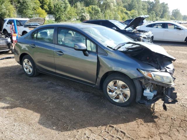 19XFB2F58DE041640 - 2013 HONDA CIVIC LX GRAY photo 4