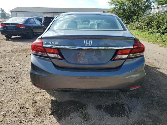19XFB2F58DE041640 - 2013 HONDA CIVIC LX GRAY photo 6