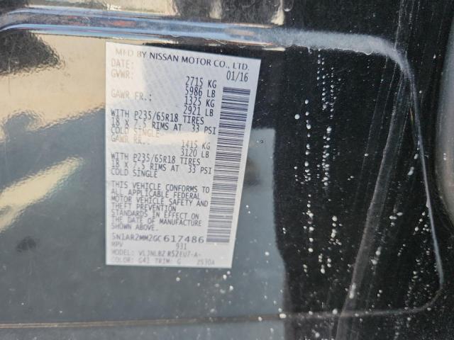 5N1AR2MM2GC617486 - 2016 NISSAN PATHFINDER S BLACK photo 13