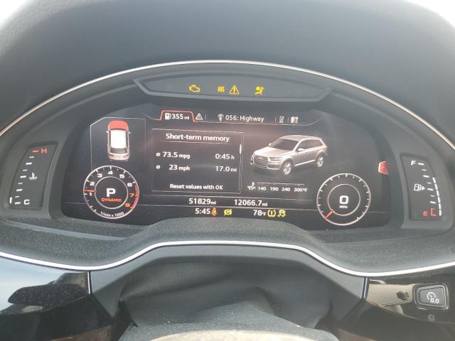 WA1LAAF78KD004789 - 2019 AUDI Q7 PREMIUM PLUS WHITE photo 9