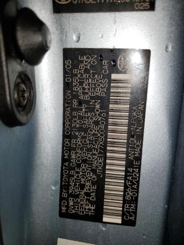 JTKDE177X50040761 - 2005 TOYOTA SCION TC 蓝色 照片 12